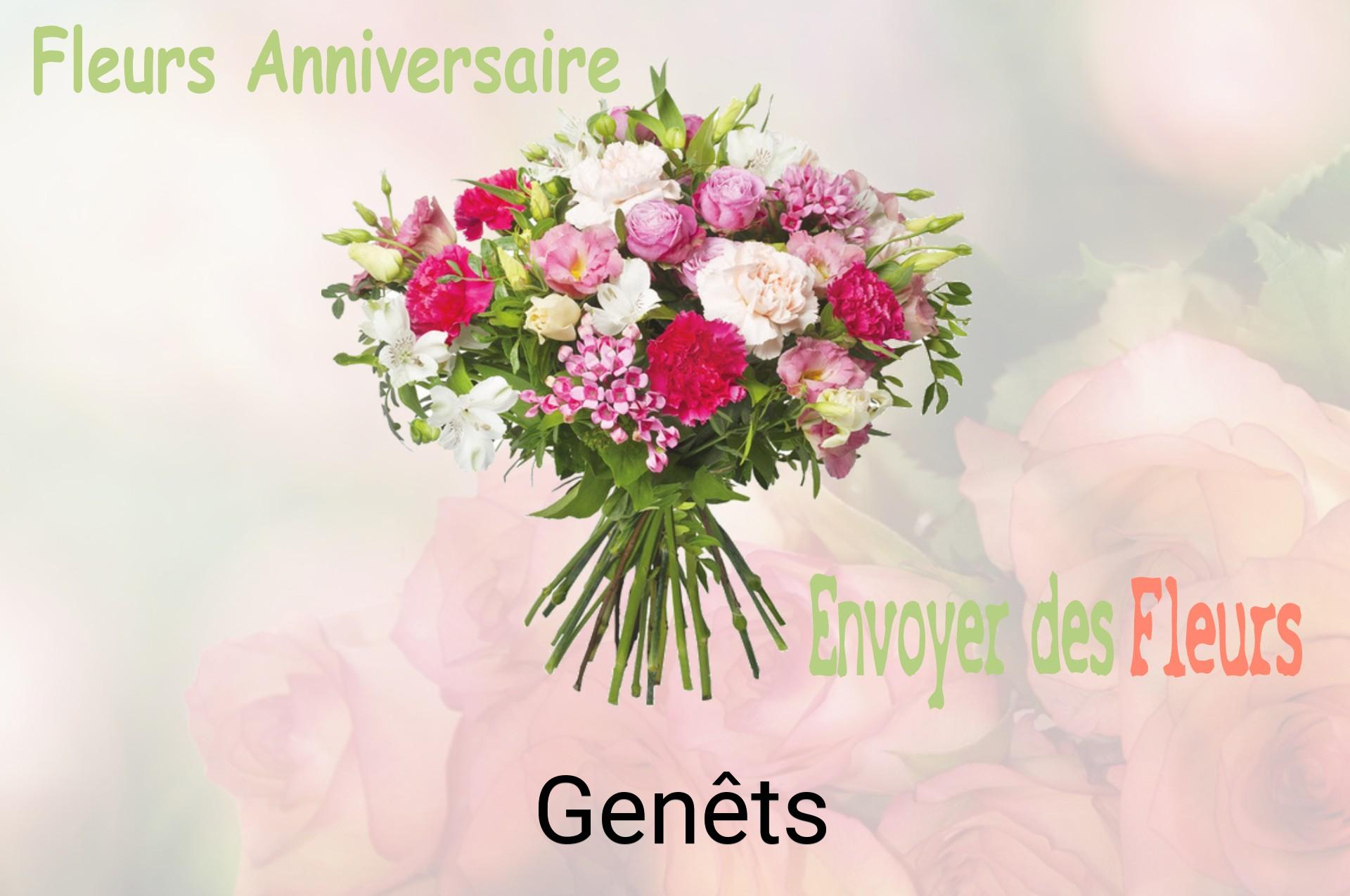 Bouquet de fleurs d’anniversaire livré à Genêts